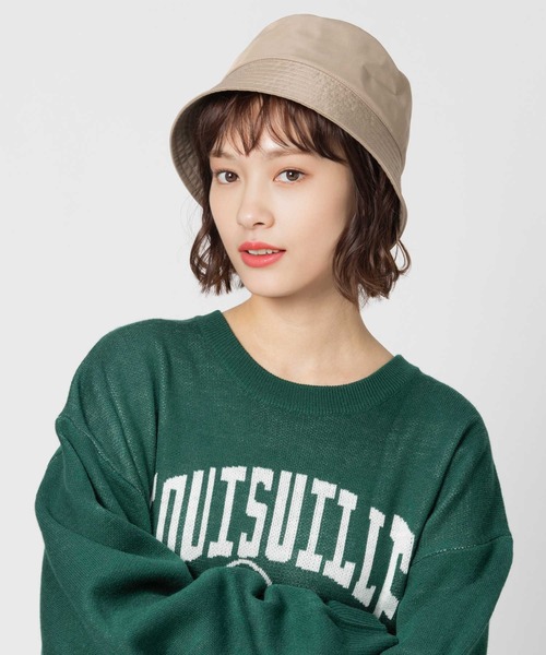 BACK NUMBER(バックナンバー)の「【BACK NUMBER】ナイロンバケットハット(ハット・レディース・ベージュ/ブラック・フリー)」の1枚目の写真