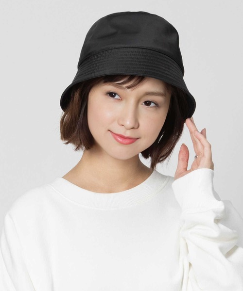 BACK NUMBER(バックナンバー)の「【BACK NUMBER】ナイロンバケットハット(ハット・レディース・ベージュ/ブラック・フリー)」の2枚目の写真