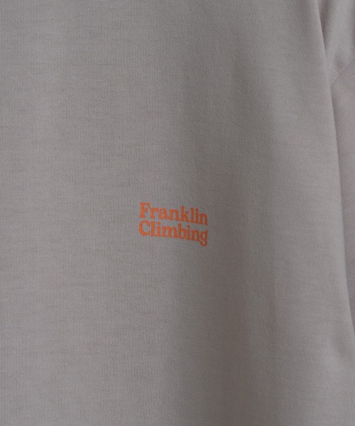 Franklin Climbing（フランクリンクライミング）の「【Franklin Climbing】カヌーバックロゴプリントテック半袖Tee（Tシャツ/カットソー・メンズ・ホワイト/ブラック/オレンジ/ライトグレー・MEDIUM/X-LARGE/LARGE）」の10枚目の写真