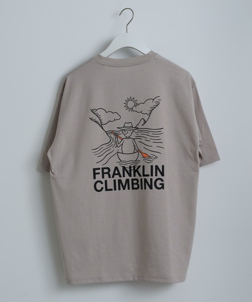 Franklin Climbing（フランクリンクライミング）の「【Franklin Climbing】カヌーバックロゴプリントテック半袖Tee（Tシャツ/カットソー・メンズ・ホワイト/ブラック/オレンジ/ライトグレー・MEDIUM/X-LARGE/LARGE）」の11枚目の写真