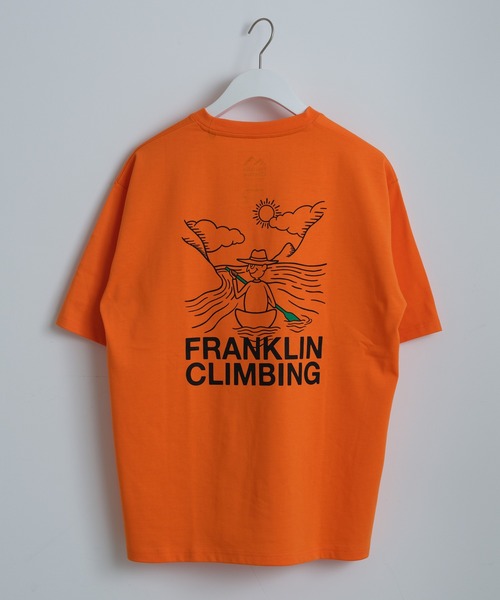 Franklin Climbing（フランクリンクライミング）の「【Franklin Climbing】カヌーバックロゴプリントテック半袖Tee（Tシャツ/カットソー・メンズ・ホワイト/ブラック/オレンジ/ライトグレー・MEDIUM/X-LARGE/LARGE）」の19枚目の写真