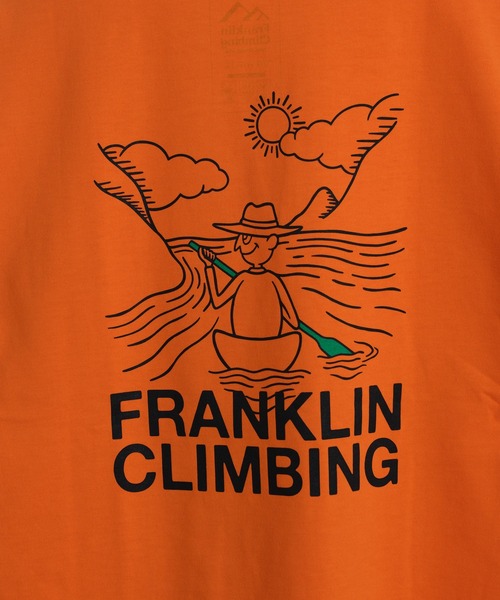 Franklin Climbing（フランクリンクライミング）の「【Franklin Climbing】カヌーバックロゴプリントテック半袖Tee（Tシャツ/カットソー・メンズ・ホワイト/ブラック/オレンジ/ライトグレー・MEDIUM/X-LARGE/LARGE）」の20枚目の写真