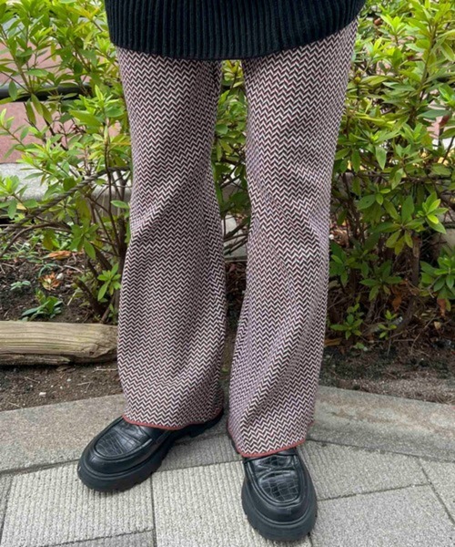 byYOUANCE(バイユアンス)の「ニットフレアパンツ(その他パンツ・レディース・その他6/その他2/グリーン/その他1/その他5・SMALL/MEDIUM)」の3枚目の写真