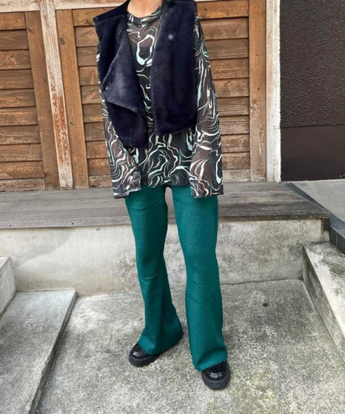 byYOUANCE(バイユアンス)の「ニットフレアパンツ(その他パンツ・レディース・その他6/その他2/グリーン/その他1/その他5・SMALL/MEDIUM)」の11枚目の写真