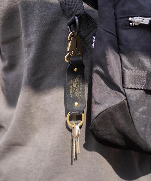 schott(ショット)の「Schott/ショット/MILITARY HOOK/ミリタリー フック(キーホルダー・メンズ・ブラック・F)」の1枚目の写真