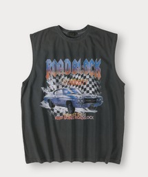 SlashDate | ピグメント加工 ヴィンテージノースリーブTシャツ/タンクトップ/オーバーサイズ(タンクトップ)