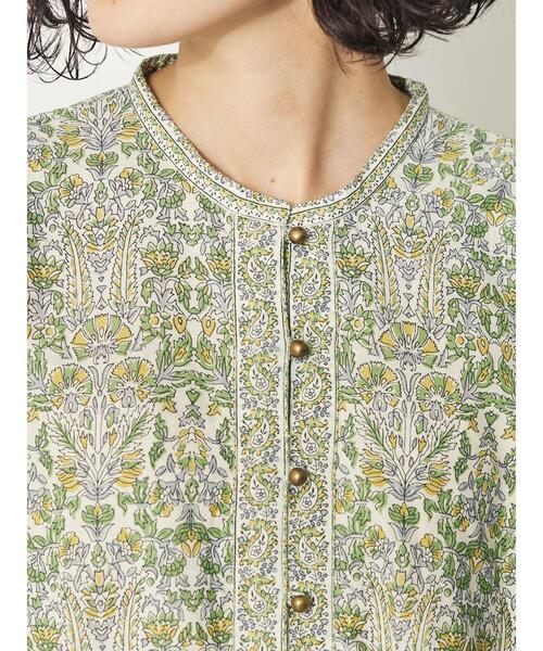 CRAFT STANDARD BOUTIQUE(クラフトスタンダードブティック)の「インド綿アラベスク柄ワンピース(ワンピース・レディース・グリーン/ブルー・FREE)」の10枚目の写真