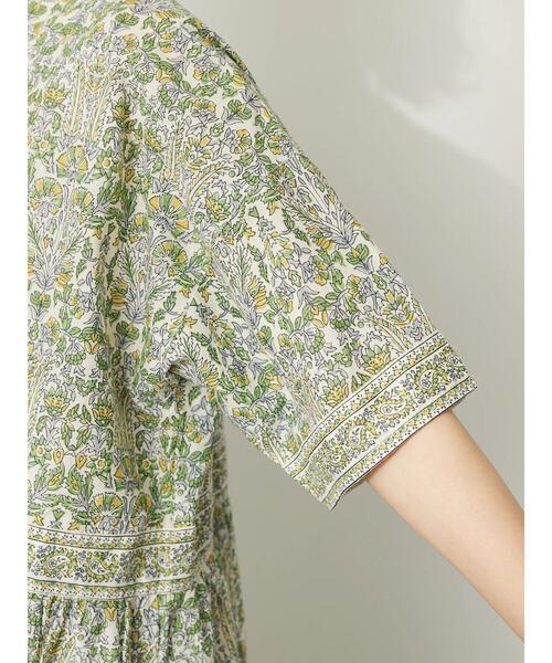 CRAFT STANDARD BOUTIQUE(クラフトスタンダードブティック)の「インド綿アラベスク柄ワンピース(ワンピース・レディース・グリーン/ブルー・FREE)」の11枚目の写真