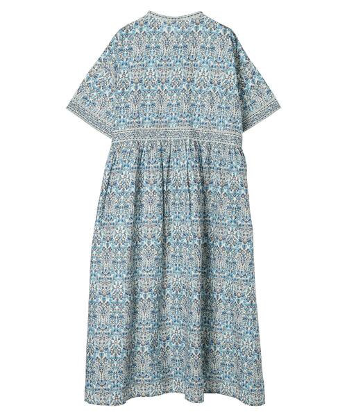 CRAFT STANDARD BOUTIQUE(クラフトスタンダードブティック)の「インド綿アラベスク柄ワンピース(ワンピース・レディース・グリーン/ブルー・FREE)」の18枚目の写真