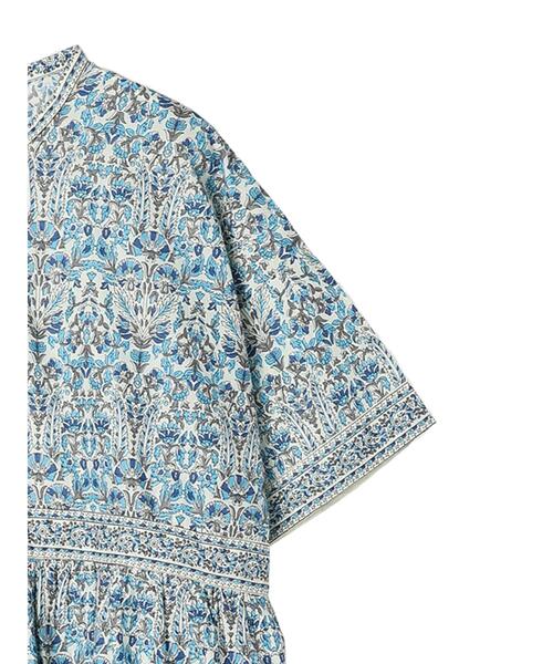 CRAFT STANDARD BOUTIQUE(クラフトスタンダードブティック)の「インド綿アラベスク柄ワンピース(ワンピース・レディース・グリーン/ブルー・FREE)」の20枚目の写真