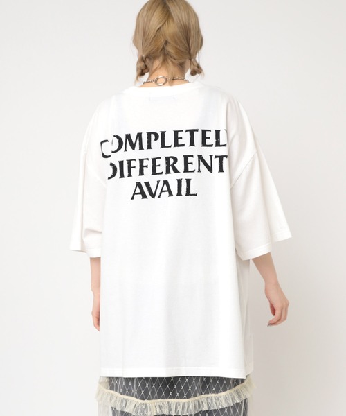 RNA(アールエヌエー)の「M2245 パンクスメガBIG T(Tシャツ/カットソー・レディース・ブラック/ホワイト/ライム・MEDIUM)」の8枚目の写真