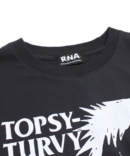 RNA(アールエヌエー)の「M2245 パンクスメガBIG T(Tシャツ/カットソー・レディース・ブラック/ホワイト/ライム・MEDIUM)」の12枚目の写真
