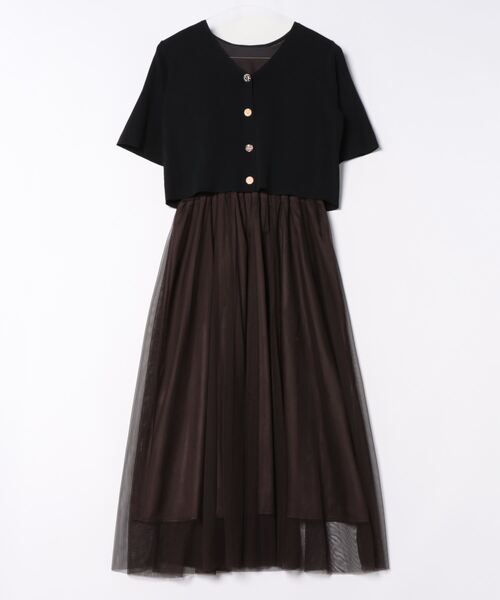 クロップドカーデセットロングワンピース（ワンピース）｜12Twelve 