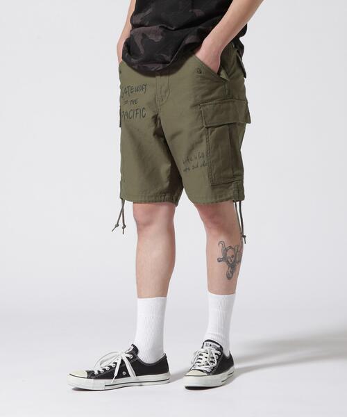 AVIREX（アヴィレックス）の「《WEB&DEPOT限定》M-65 FATIGUE CUSTOM SHORT PANTS / M-65 ファティーグ カスタム ショートパンツ / AVIREX / アヴィレックス（その他パンツ・メンズ・その他6/オリーブ系・XL/L/M/S/2XL）」の2枚目の写真