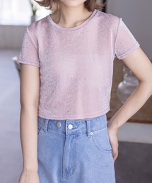 clear | ラメチビTシャツ≪2024SS新作≫(Tシャツ/カットソー)