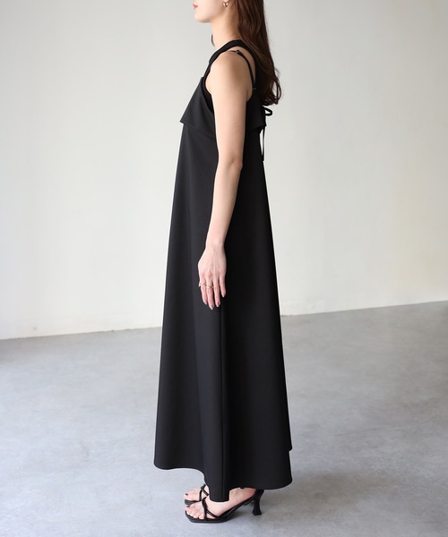 Riberry（リベリー）の「ビスチェ風キャミワンピース（ワンピース・レディース・ブラック・FREE）」の3枚目の写真