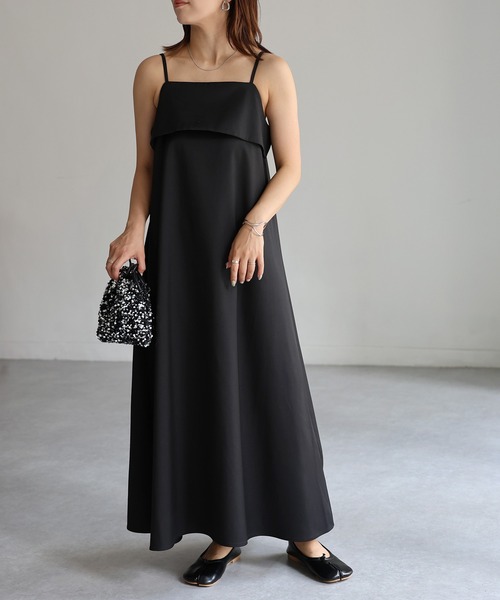 Riberry（リベリー）の「ビスチェ風キャミワンピース（ワンピース・レディース・ブラック・FREE）」の15枚目の写真