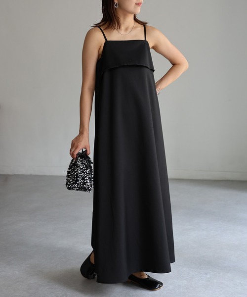 Riberry（リベリー）の「ビスチェ風キャミワンピース（ワンピース・レディース・ブラック・FREE）」の18枚目の写真