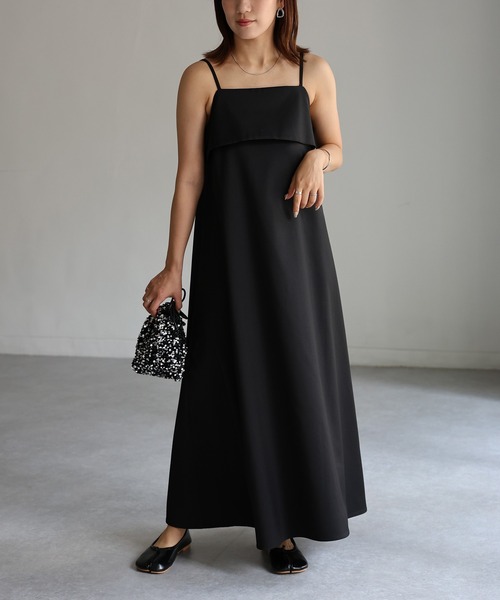 Riberry（リベリー）の「ビスチェ風キャミワンピース（ワンピース・レディース・ブラック・FREE）」の22枚目の写真