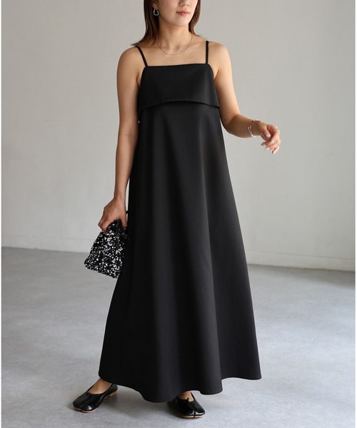 Riberry（リベリー）の「ビスチェ風キャミワンピース（ワンピース・レディース・ブラック・FREE）」の14枚目の写真