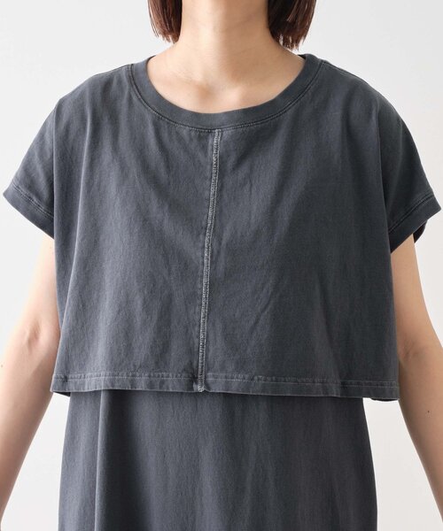 CIAOPANIC TYPY（チャオパニックティピー）の「■【WEB限定】クロップドTEE付きワンピース（ワンピース・レディース・カーキ/グレー系その他/ブラック・ONE SIZE）」の10枚目の写真
