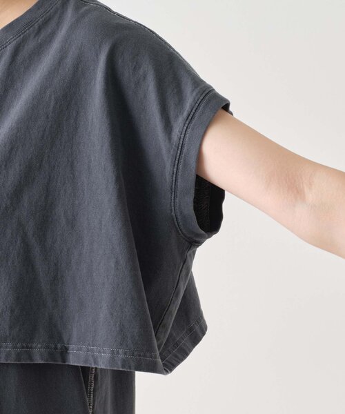 CIAOPANIC TYPY（チャオパニックティピー）の「■【WEB限定】クロップドTEE付きワンピース（ワンピース・レディース・カーキ/グレー系その他/ブラック・ONE SIZE）」の11枚目の写真