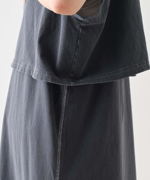 CIAOPANIC TYPY（チャオパニックティピー）の「■【WEB限定】クロップドTEE付きワンピース（ワンピース・レディース・カーキ/グレー系その他/ブラック・ONE SIZE）」の12枚目の写真