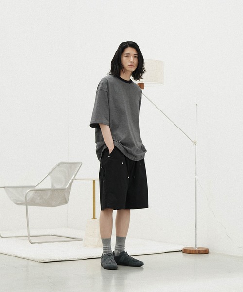 WYM LIDNM(ウィム バイ リドム)の「UTILITY WIDE SHORTS(その他パンツ・メンズ・ナチュラル/アッシュブラウン/チャコール・S/L/M)」の7枚目の写真