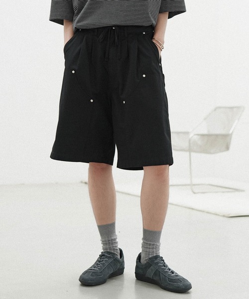 WYM LIDNM(ウィム バイ リドム)の「UTILITY WIDE SHORTS(その他パンツ・メンズ・ナチュラル/アッシュブラウン/チャコール・S/L/M)」の8枚目の写真