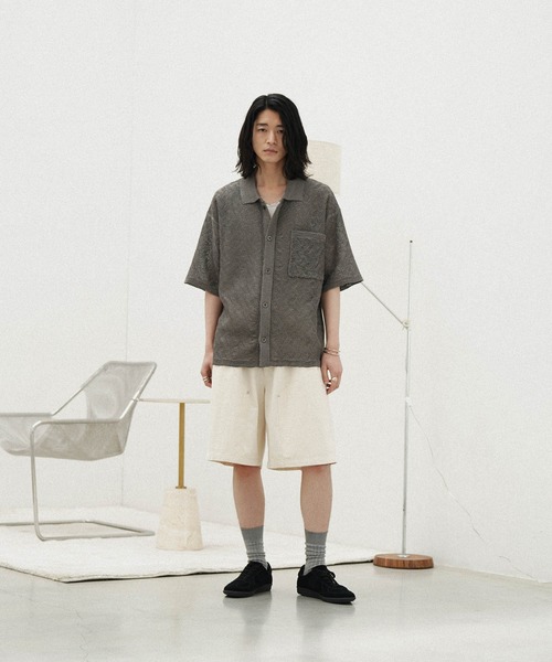 WYM LIDNM(ウィム バイ リドム)の「UTILITY WIDE SHORTS(その他パンツ・メンズ・ナチュラル/アッシュブラウン/チャコール・S/L/M)」の15枚目の写真