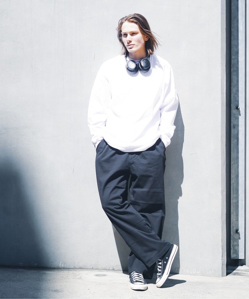 SHAKA WeAR（シャカウェア）の「【SHAKA WEAR/シャカウェア】 7.5 OZ MAX HEAVYWEIGHT LONGSLEEVE　MAXHVY_L_S　ヘビーウェイト ロンT（Tシャツ/カットソー・メンズ・ブラック/ホワイト・SMALL/MEDIUM/LARGE/X-LARGE/XX-LARGE）」の4枚目の写真