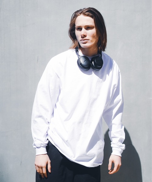 SHAKA WeAR（シャカウェア）の「【SHAKA WEAR/シャカウェア】 7.5 OZ MAX HEAVYWEIGHT LONGSLEEVE　MAXHVY_L_S　ヘビーウェイト ロンT（Tシャツ/カットソー・メンズ・ブラック/ホワイト・SMALL/MEDIUM/LARGE/X-LARGE/XX-LARGE）」の5枚目の写真