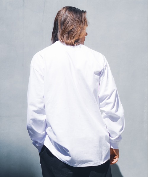 SHAKA WeAR（シャカウェア）の「【SHAKA WEAR/シャカウェア】 7.5 OZ MAX HEAVYWEIGHT LONGSLEEVE　MAXHVY_L_S　ヘビーウェイト ロンT（Tシャツ/カットソー・メンズ・ブラック/ホワイト・SMALL/MEDIUM/LARGE/X-LARGE/XX-LARGE）」の7枚目の写真