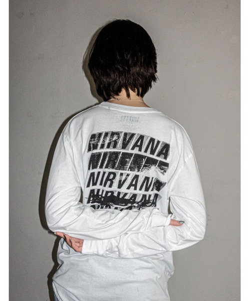 NIRVANA（ニルヴァーナ）の「【THRIFTY LOOK スリフティールック】 THRIFTY "NIRVANA" INCESTICIDE LS TEE　ニルヴァーナ　ロンティ　ビンテージライク（Tシャツ/カットソー・メンズ・ホワイト・LARGE/X-LARGE/XX-LARGE/MEDIUM）」の12枚目の写真