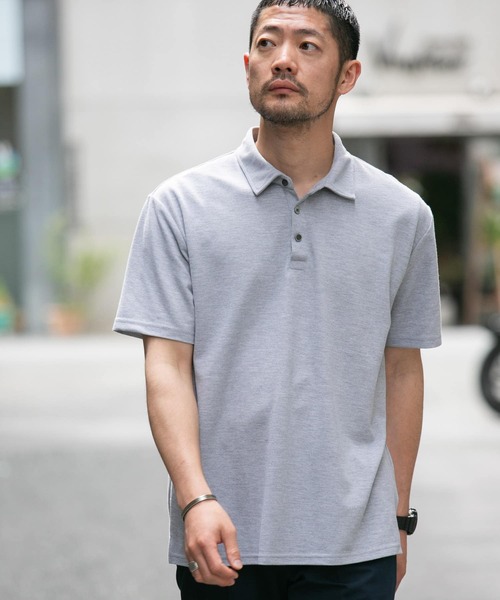 URBAN RESEARCH ROSSO MEN（アーバンリサーチロッソメン）の「『XLサイズあり』ハイパフォーマンス鹿の子ポロシャツ（ポロシャツ・メンズ・ブラック/カーキ/グレー/ブルー系その他/ネイビー/ブラウン/ホワイト・SMALL/MEDIUM/LARGE/X-LARGE）」の12枚目の写真