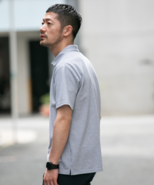 URBAN RESEARCH ROSSO MEN（アーバンリサーチロッソメン）の「『XLサイズあり』ハイパフォーマンス鹿の子ポロシャツ（ポロシャツ・メンズ・ブラック/カーキ/グレー/ブルー系その他/ネイビー/ブラウン/ホワイト・SMALL/MEDIUM/LARGE/X-LARGE）」の14枚目の写真