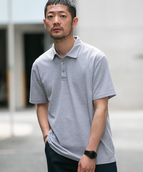 URBAN RESEARCH ROSSO MEN（アーバンリサーチロッソメン）の「『XLサイズあり』ハイパフォーマンス鹿の子ポロシャツ（ポロシャツ・メンズ・ブラック/カーキ/グレー/ブルー系その他/ネイビー/ブラウン/ホワイト・SMALL/MEDIUM/LARGE/X-LARGE）」の15枚目の写真