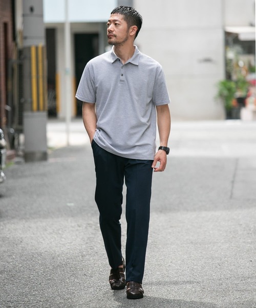 URBAN RESEARCH ROSSO MEN（アーバンリサーチロッソメン）の「『XLサイズあり』ハイパフォーマンス鹿の子ポロシャツ（ポロシャツ・メンズ・ブラック/カーキ/グレー/ブルー系その他/ネイビー/ブラウン/ホワイト・SMALL/MEDIUM/LARGE/X-LARGE）」の17枚目の写真