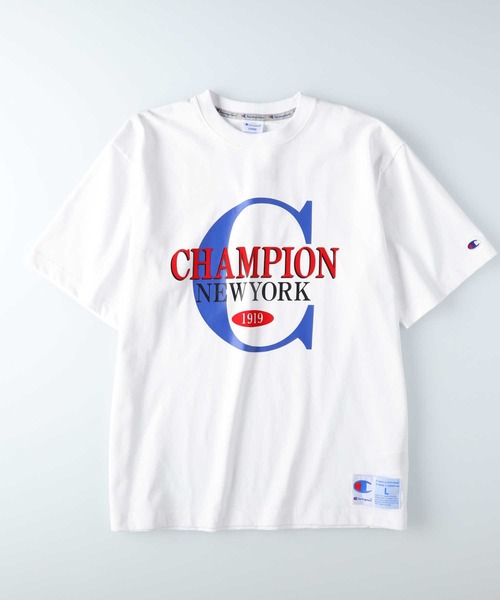 Champion(チャンピオン)の「【Champion】NYプリントT(Tシャツ/カットソー・メンズ・グレー/ホワイト/ブラック・L/XL/M)」の2枚目の写真