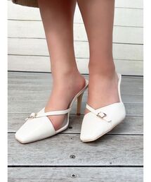 RESEXXY | ベルトポイントデザインミュール(スリッポン)