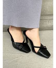 RESEXXY | ベルトポイントデザインミュール(スリッポン)