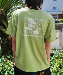 BANKS | DESIGN TEE/BANKS(バンクス)スタンダードシルエットワンポイントバックプリント半袖カットソー(Tシャツ/カットソー)