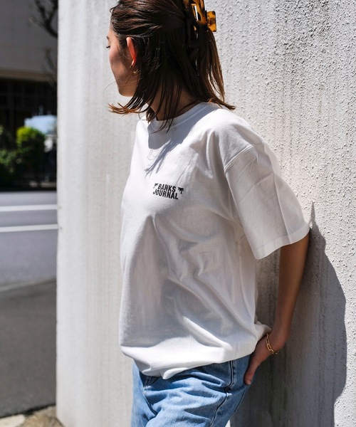 BANKS（バンクス）の「DESIGN TEE/BANKS(バンクス)スタンダードシルエットワンポイントバックプリント半袖カットソー（Tシャツ/カットソー・メンズ・グリーン系その他/オフホワイト・LARGE/MEDIUM/X-LARGE）」の5枚目の写真