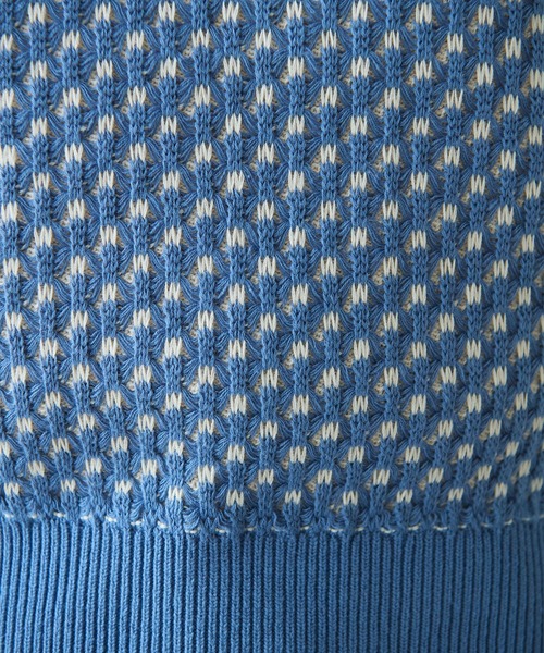 【セール】コットン/アクリル amiami ニット ベスト（ニット/セーター）｜bulle de savon（ビュルデサボン）