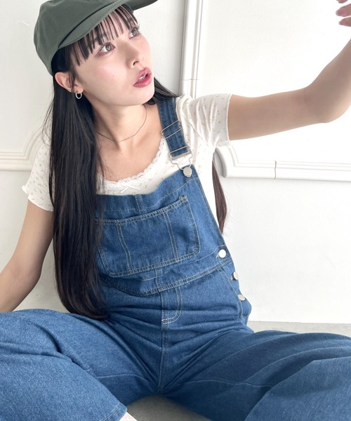 √nuage(ルートニュアージュ)の「アソートパターンレーストリムトップス(Tシャツ/カットソー・レディース・アイボリー/その他2/その他1/ネイビー/ホワイト・FREE)」の9枚目の写真