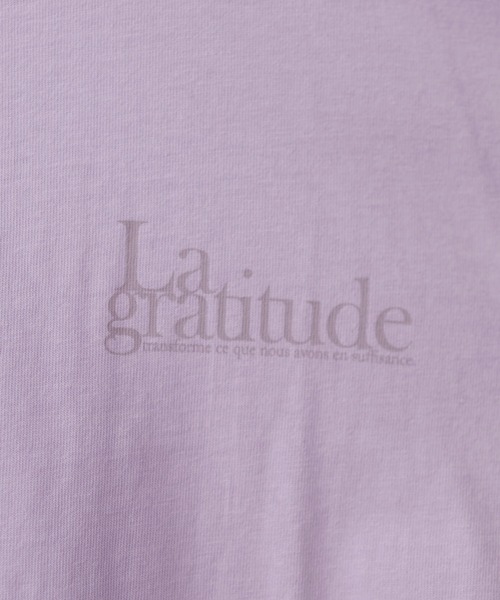 natural couture(ナチュラルクチュール)の「<サスティナ>オーガビッツ袖口ロールUP半袖Tシャツ(Tシャツ/カットソー・レディース・スミクロ/ラベンダー/オフホワイト・FREE)」の22枚目の写真