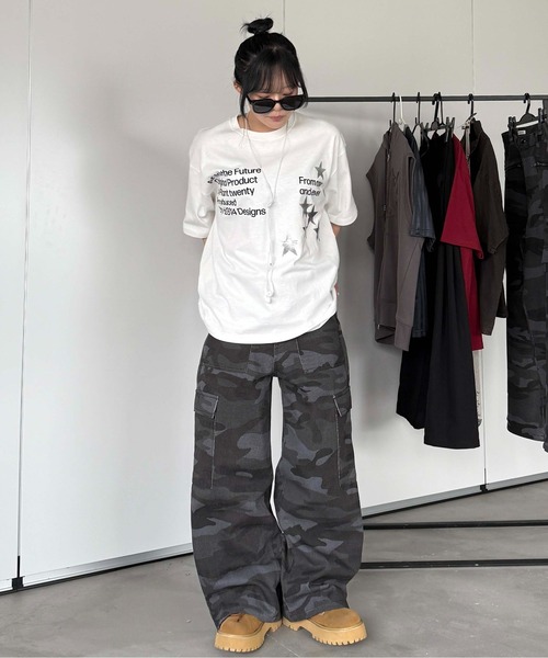 sedacle（セダクル）の「ファスナーポケット柄カーゴパンツ