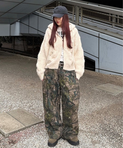 ファスナーポケット柄カーゴパンツ（カーゴパンツ）｜sedacle