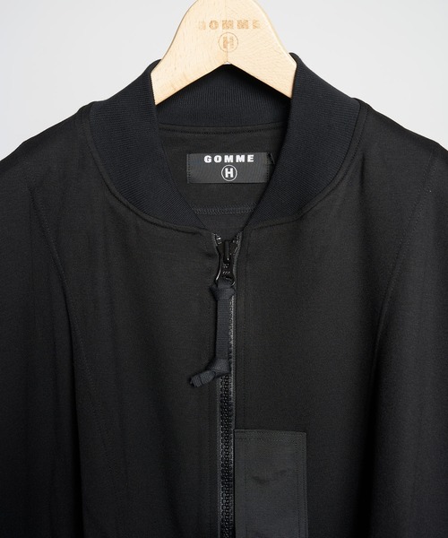 GOMME HOMME(ゴムオム)の「Rポンチローマ ロングブルゾン(ブルゾン・メンズ・ブラック・MEDIUM)」の6枚目の写真