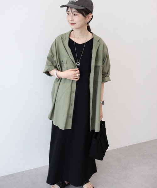 AMERICAN HOLIC（アメリカンホリック）の「袖コンシャスVネックカットワンピース（ワンピース・レディース・ブラック・M/L）」の13枚目の写真